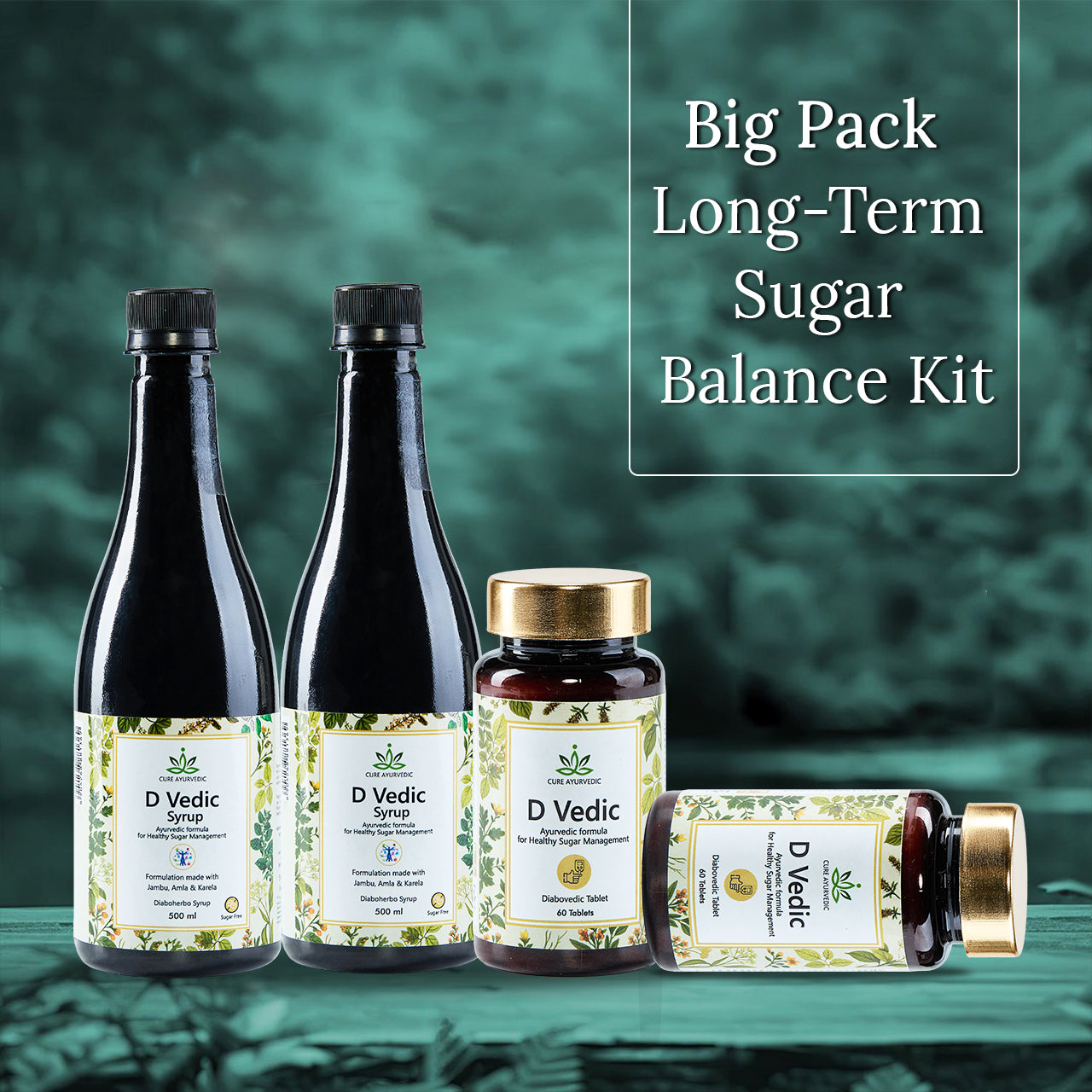 D Vedic Syrup & D Vedic Tablet Combo Pack of 4 (Get 25%off)