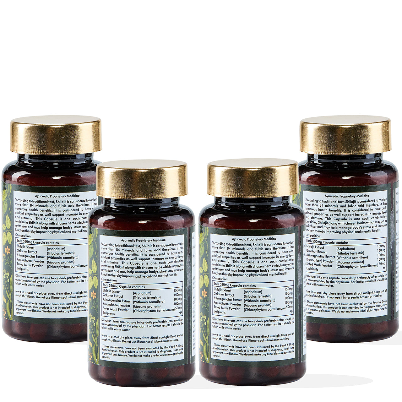 Vedic Shilajit - Combo Pack of 4 (Get 33% Off)