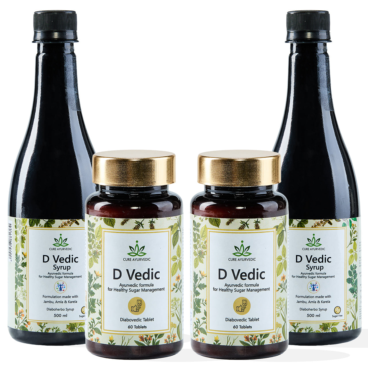 D Vedic Syrup & D Vedic Tablet Combo Pack of 4 (Get 25%off)
