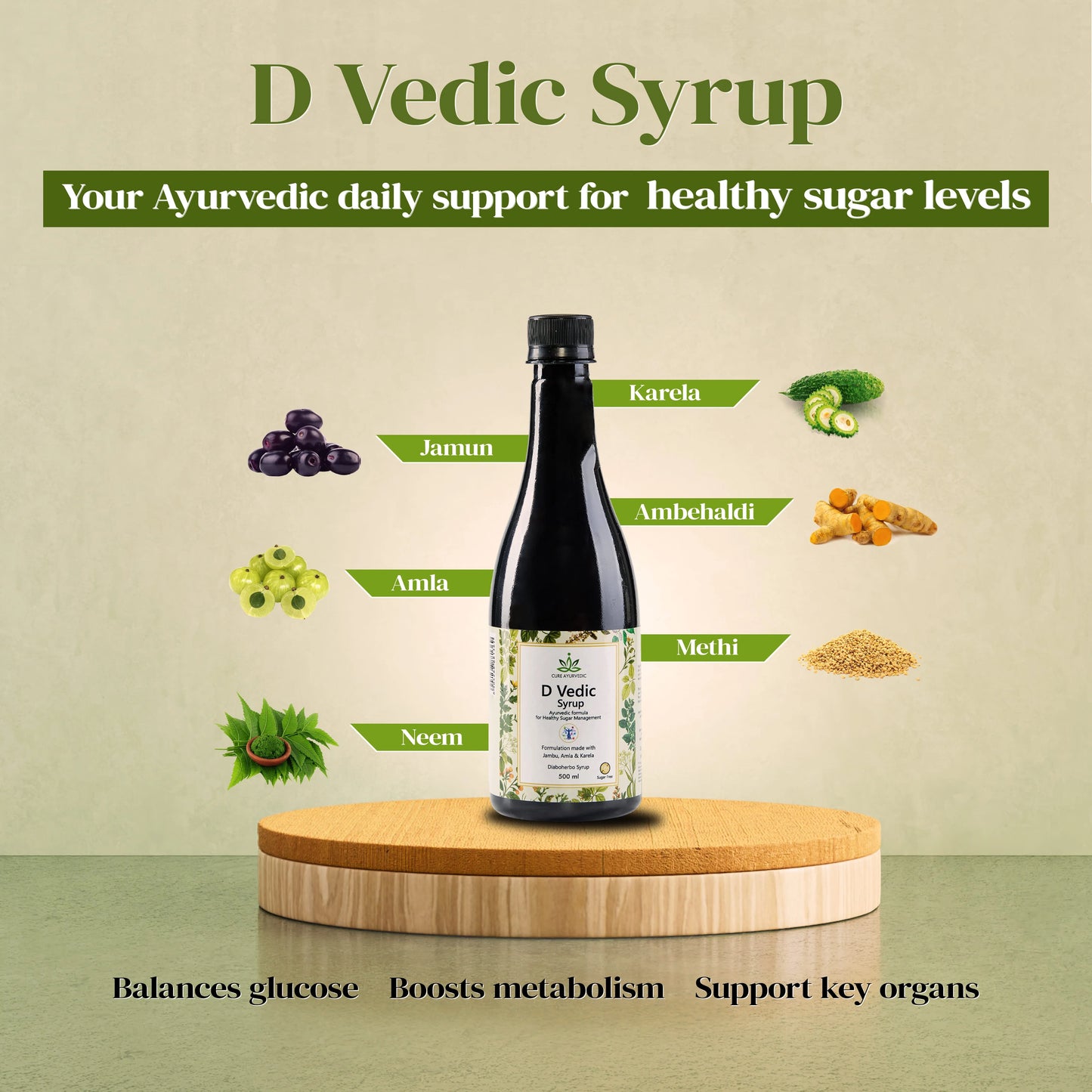 D Vedic Syrup - Best Ayurvedic Syrup for Diabetics and Sugar Control Patients