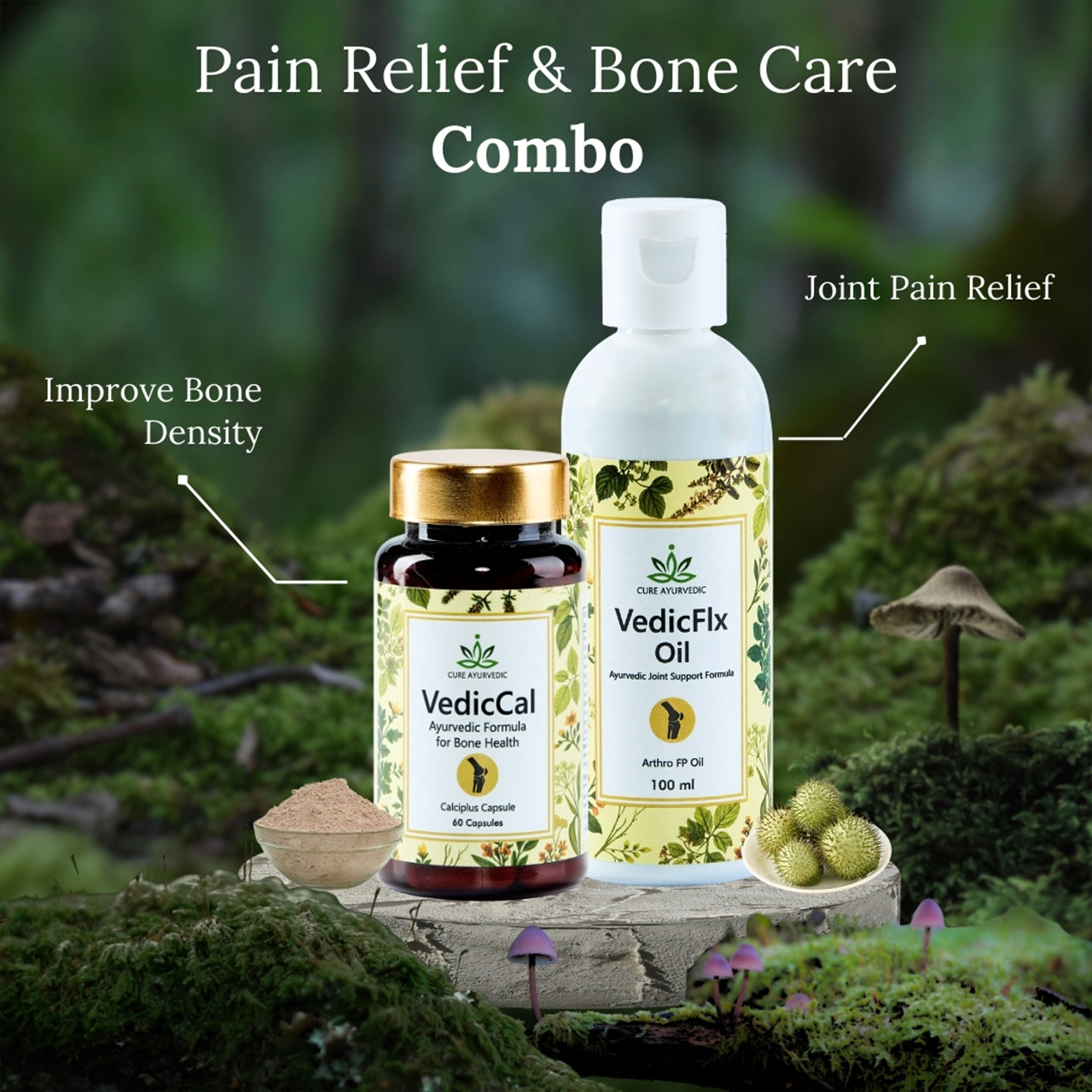 VedicCal & VedicFlx Oil Combo Pack of 2