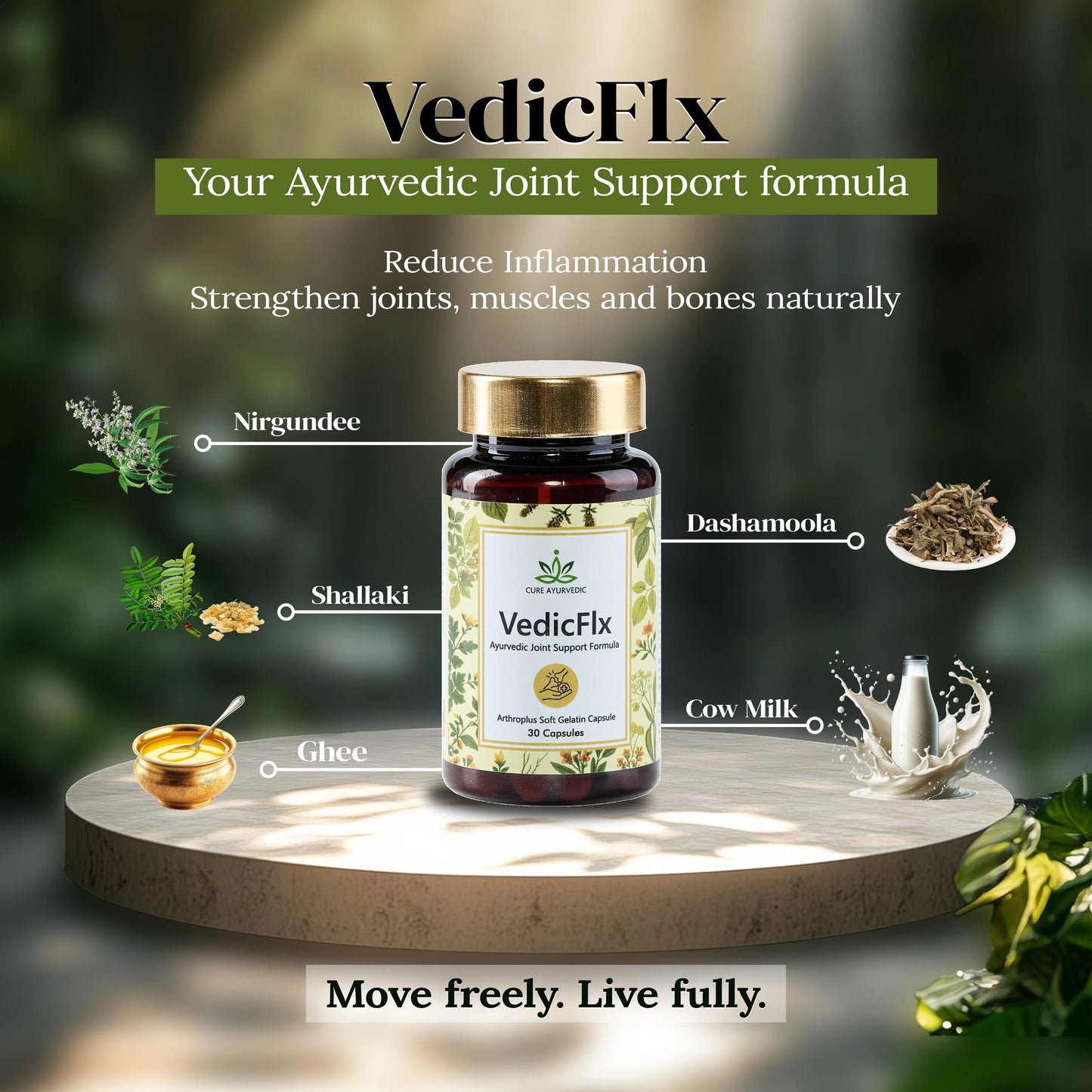 VedicFlx - Ayurvedic Capsules for Joint and Muscle Pain