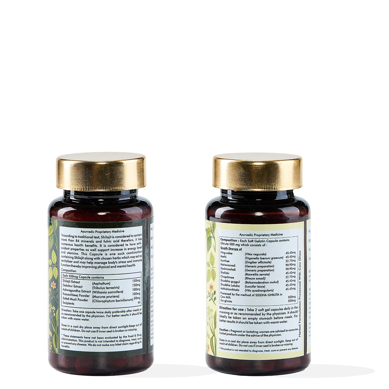 Vedic Shilajit & VedicFlx Combo Pack of 2
